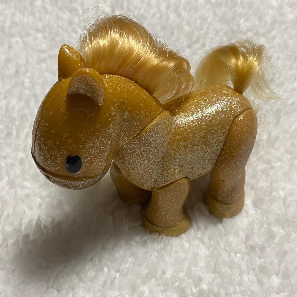 Disney Store Animators Beauty & the Beast Belle's Pony Philippe Golden Sparkly